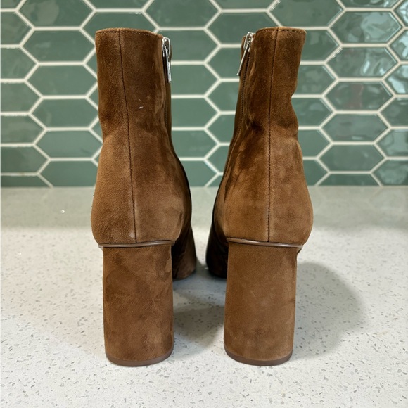 Brown Suede Ankle Boots - Picture 3 of 5